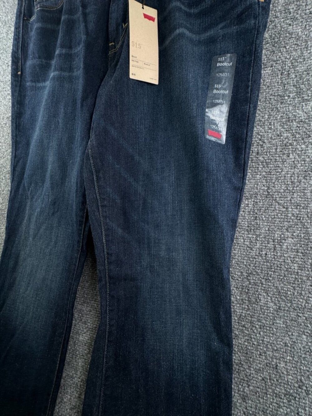 NWT Levi’s 515 Bootcut Jeans Denim Pants Dark Wash Size 12 Bootcut Regular Fit - Picture 4 of 15